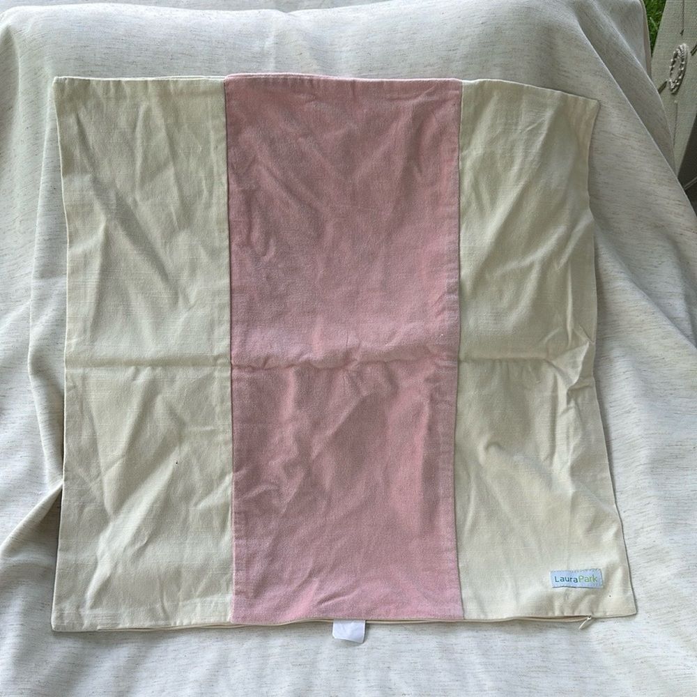 Laura Park Decorative Pillow Cover 22”x22”